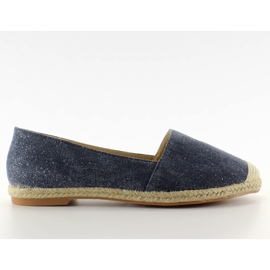 Espadrile s platnenim kapicama JH23P D. Plave plava