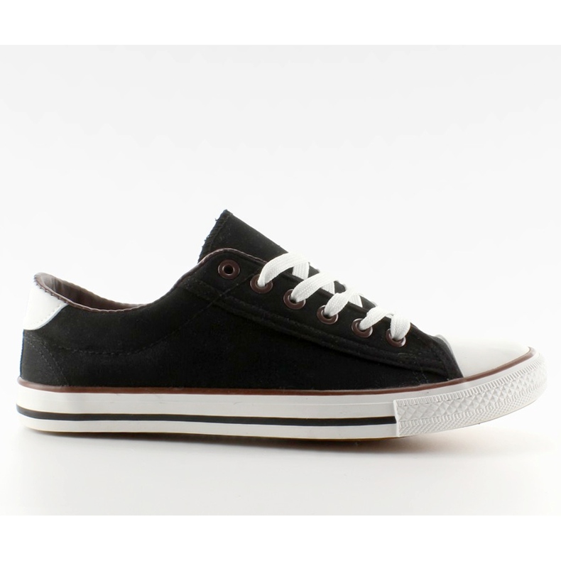 Ženske tenisice s crnim završetkom crno