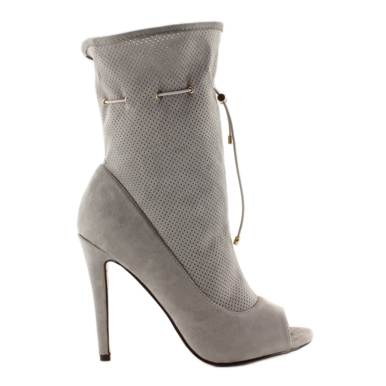 Otvorene čizme SY15 sive siva