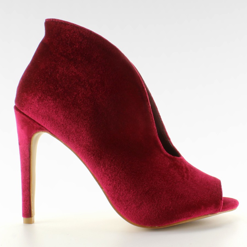 Baršunaste pumpice 8751 Crvene čizme crvena