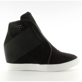 Tenisice sa širokim crnim gumicama crna