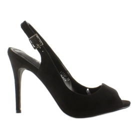 Pumpe na otvoreni prst Lt73P Crna peta