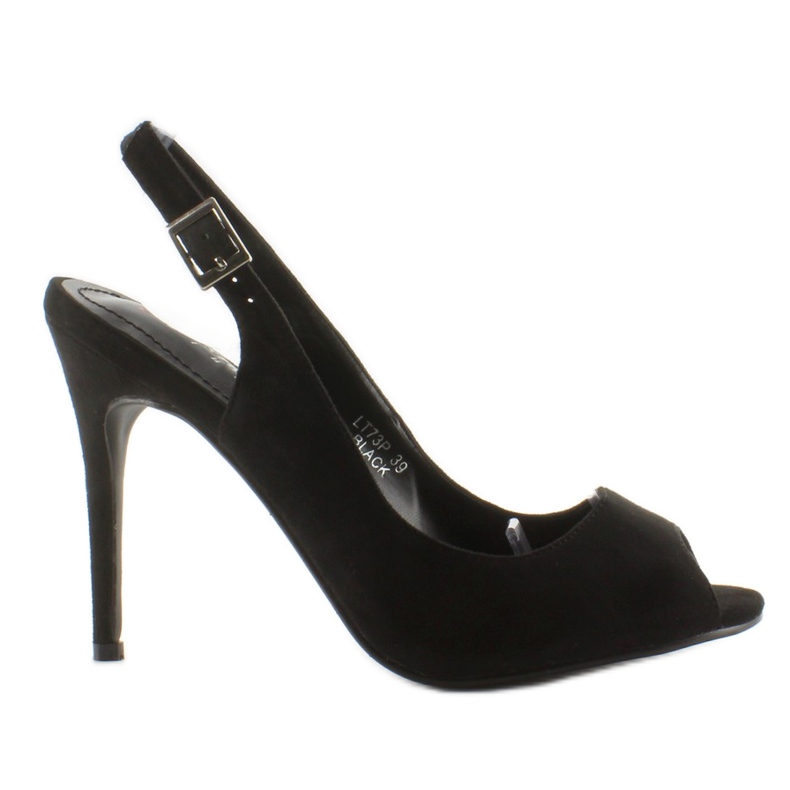 Pumpe na otvoreni prst Lt73P Crna peta crno