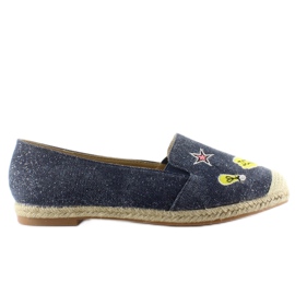 Espadrile s JH21p D. Plave zakrpe tamnoplava