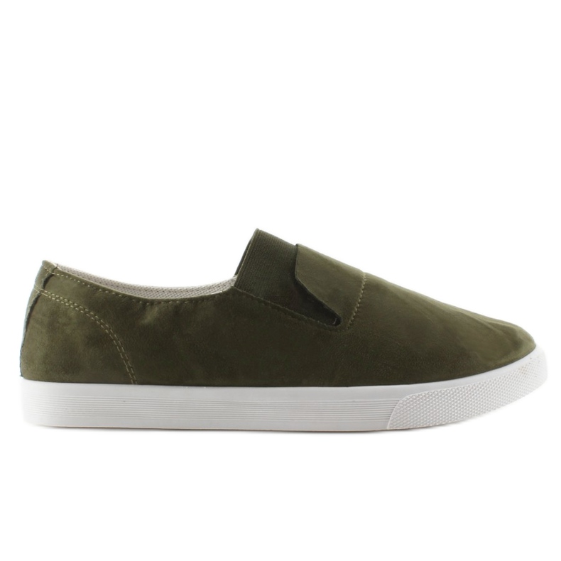 Suede slipony sa BL91P zelenom gumom zelena