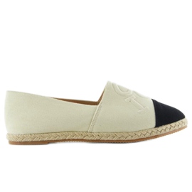 Esapdryle s utisnutim slovima T267 Bež crna smeđa