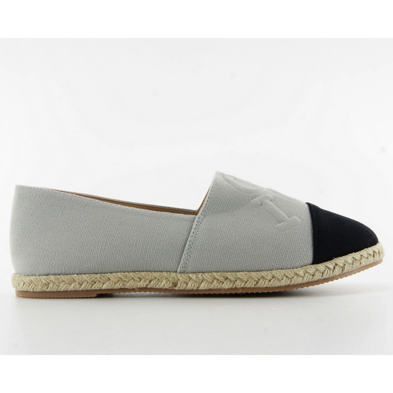 Esapdryles s utisnutim slovima T267 Grey crno siva