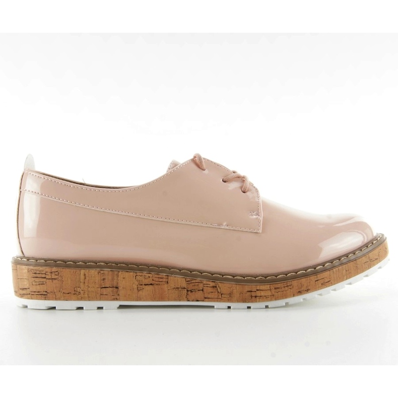 Mokasine s kožom iznutra 7153 Pink ružičasta