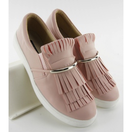 Slipony s resama 6074 roza ružičasta