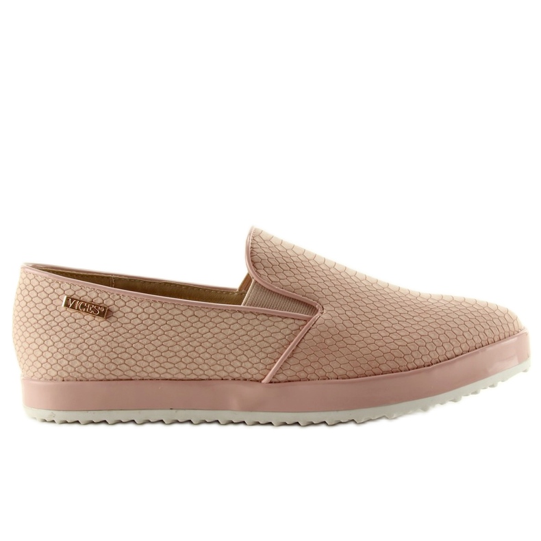 Slipony zmija mat 8183 Pink ružičasta