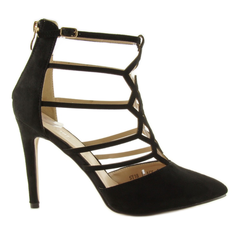 Senzualne pumpice na crnoj potpetici SY18