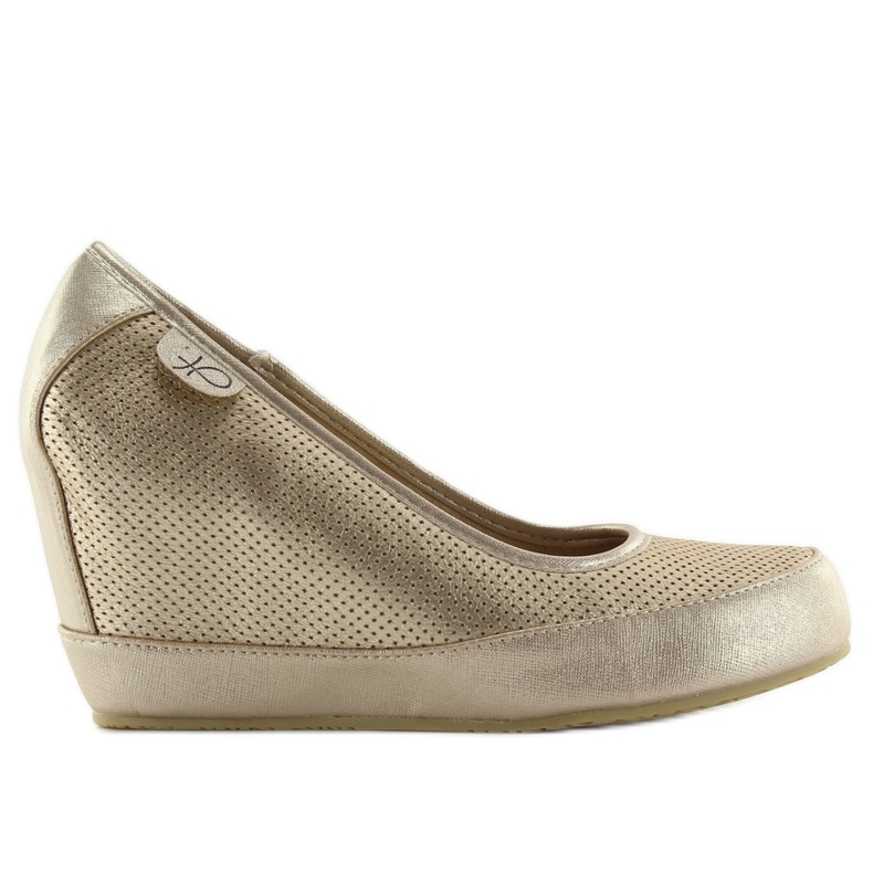 Pumpe na klin u sportskom stilu 6089 žuta boja