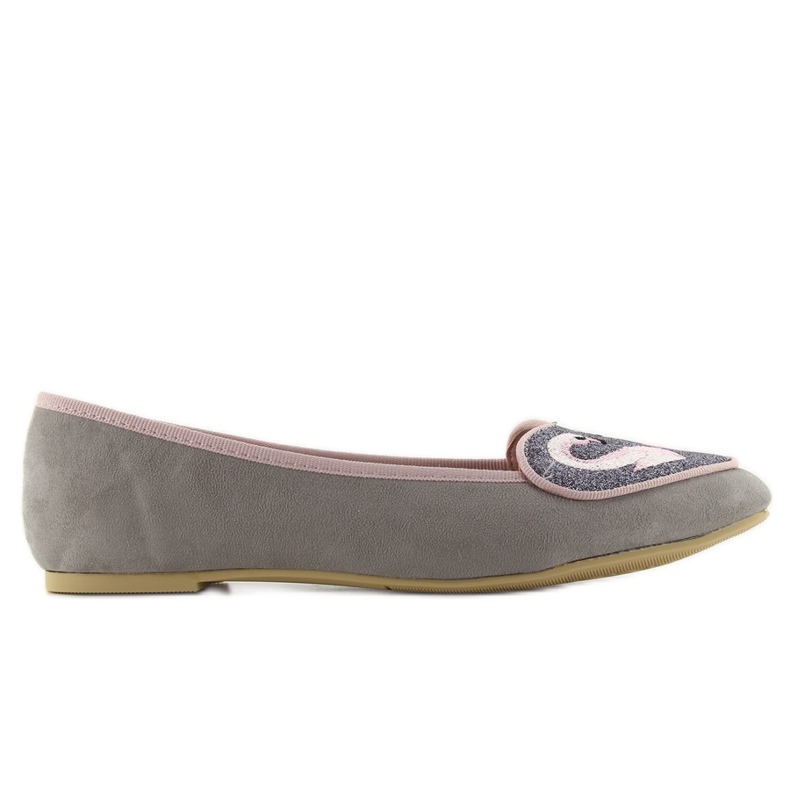Prekrasne flamingo 1180 sive balerine siva