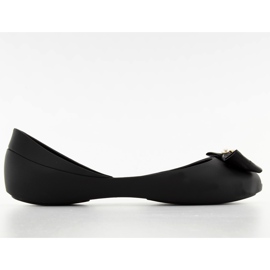 Meliski balerinki s crnim lukom od punog zrna crno