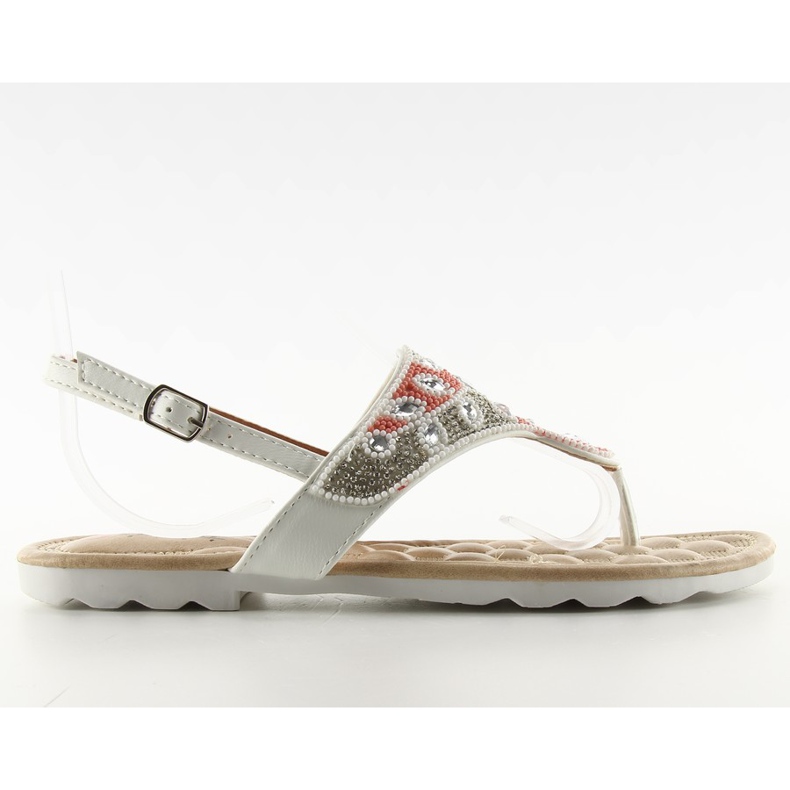 Japanke s G144 bijelim perlama bijela