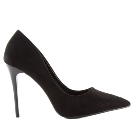 LE07 crne štikle od glatke antilop kože crna