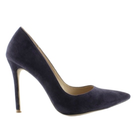 Suede cipele na 5438 Navy petu tamnoplava