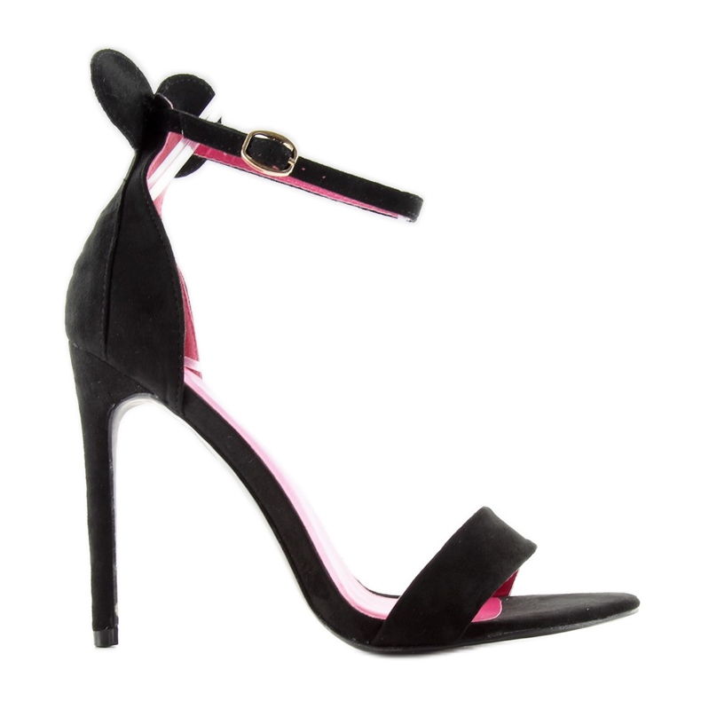 Sandale na štiklu Mickey 1900 crne crno