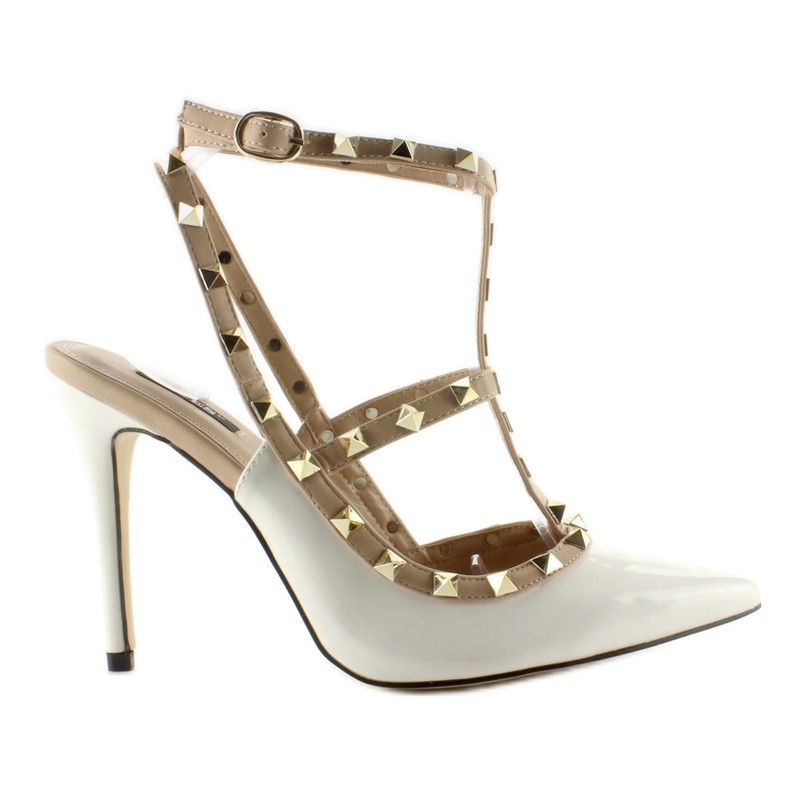 Valentina 1166 bijeli klinovi s čavlima bijela