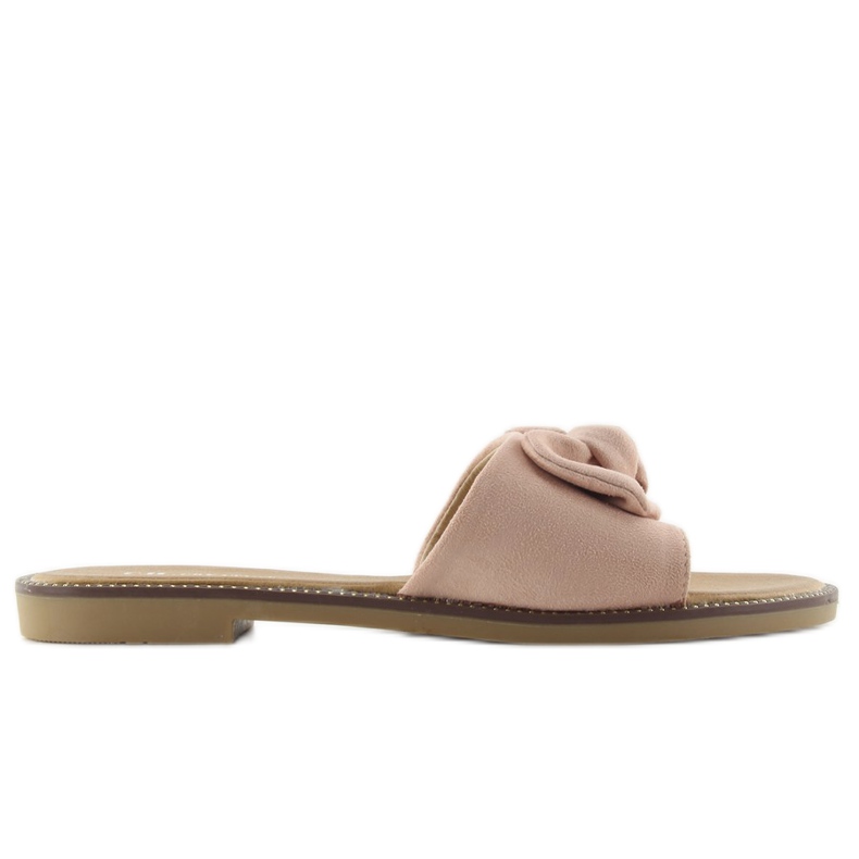 Ženske papuče s mašnom S52 roze ružičasta