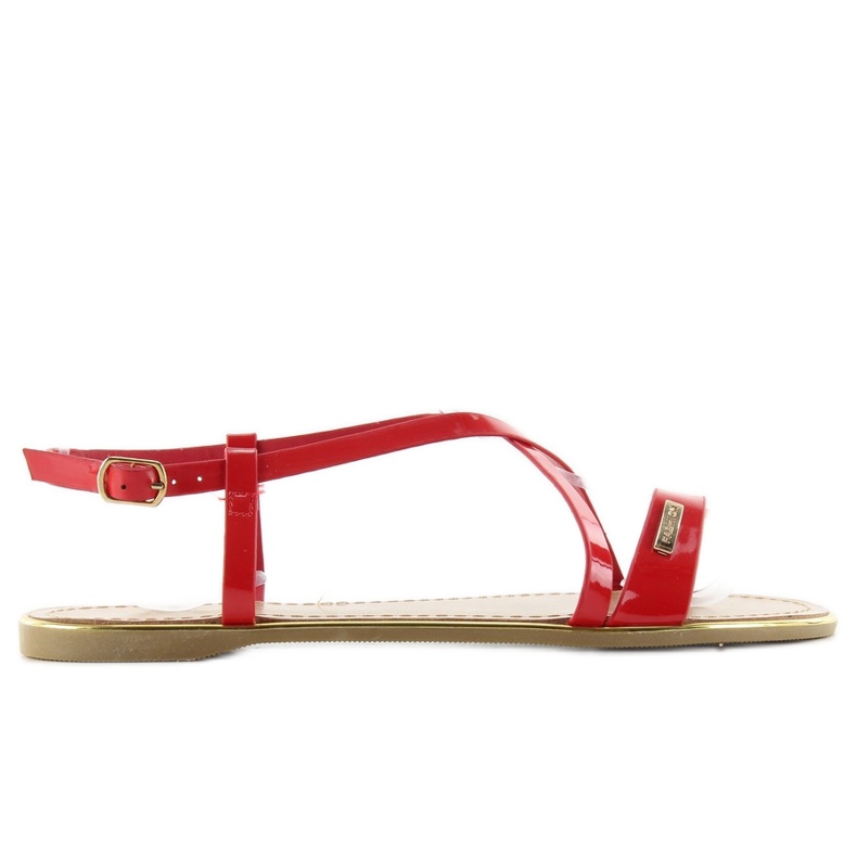 Sandale s nježnim trakama Lc-89 crvena
