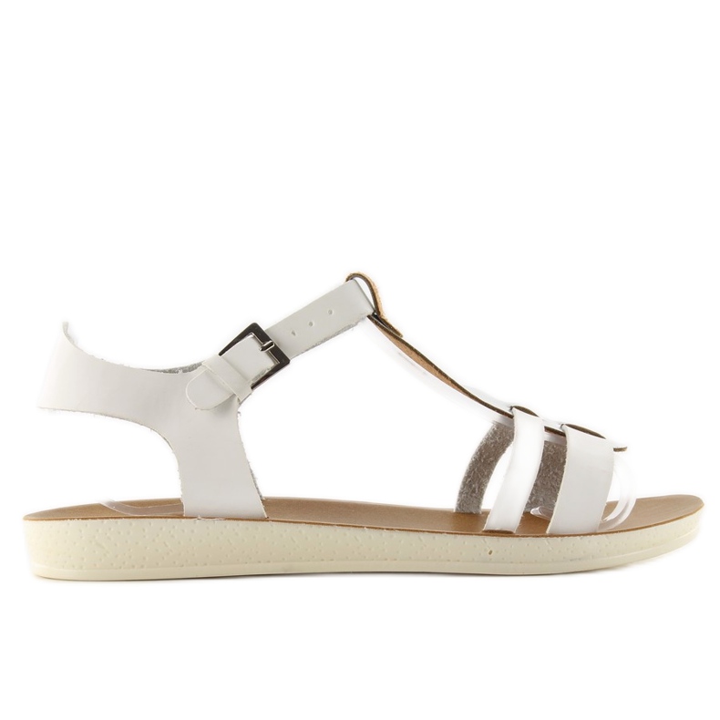 Sandale s metalik remenom 760 bijele bijela