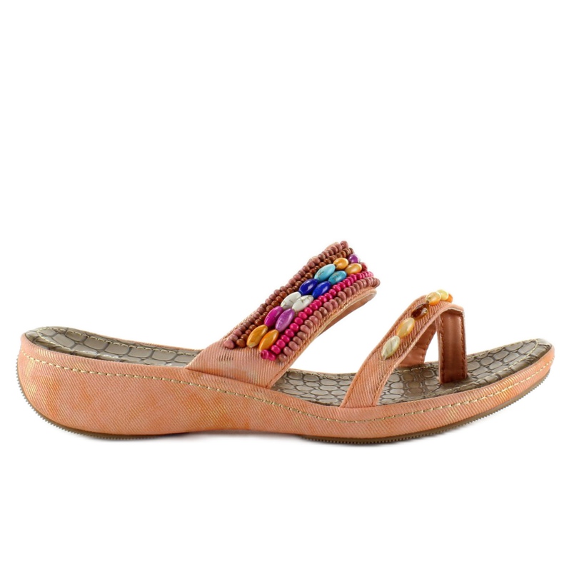 Japanke s perlama A123-6 losos naranča