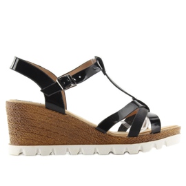 Sandale na klin FD-76 crne crna