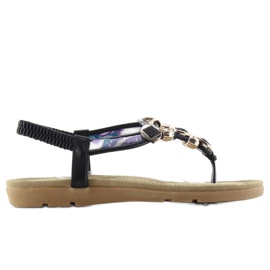 Sandale na udobnom potplatu b004 crne crna