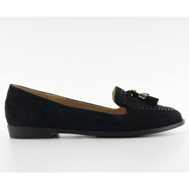 Mokasinke sa zatvorenim vrhovima SK28P Crna