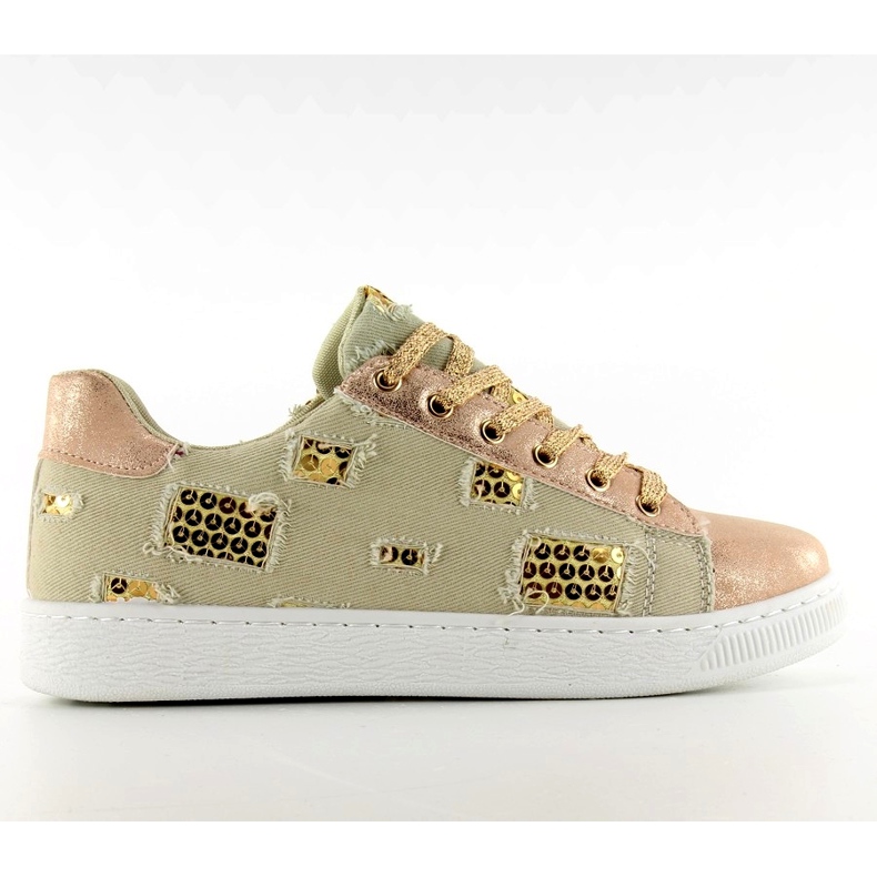 Vintage Rose Gold / Bež tenisice ružičasta žuta boja smeđa