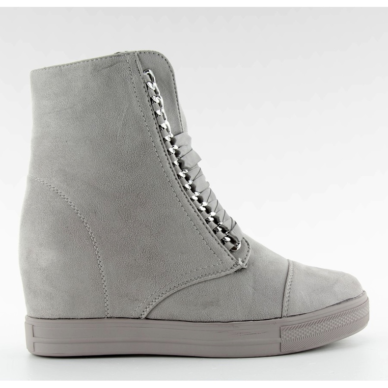 Tenisice s sivom čipkom sive boje NC92 siva