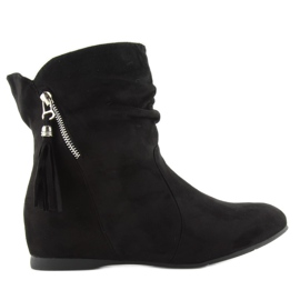 Saszki s ukrasnim PE102 crnim patentnim zatvaračem crna