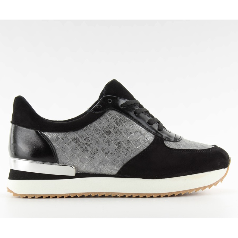 Sportske cipele s visokim potplatom bs072 Crna crno