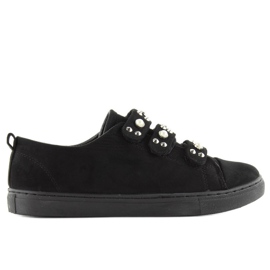 Tenisice sa l1078 crnim biserima crno