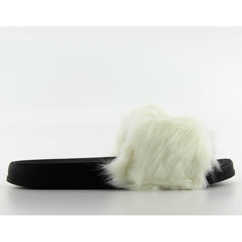 Papuče sa krznom dd69p bijele bijela