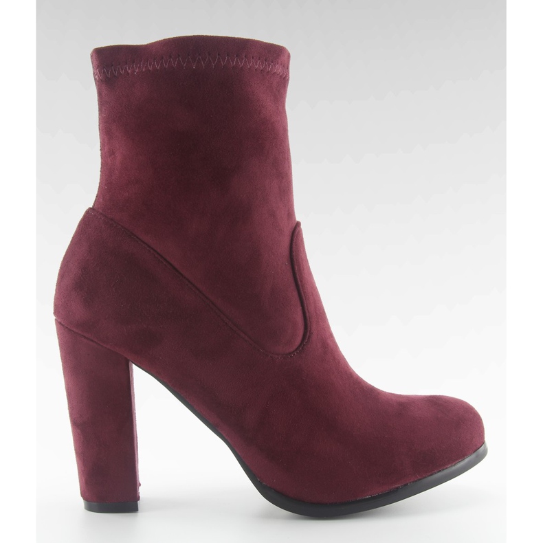 Jesenske štikle A921 vinsko crveno crvena