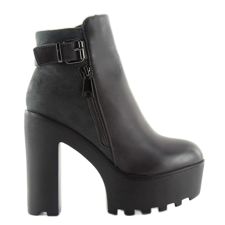 Čizme na platformi 979. sive siva