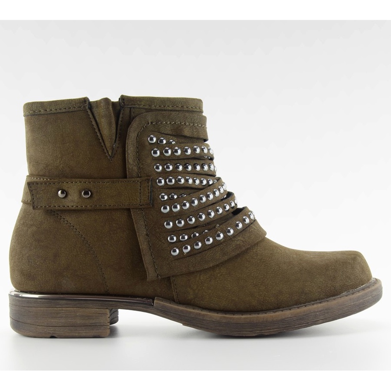 Čizme vojnički stil 888-2 kaki zelena