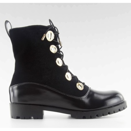 Velur radnici s gumbima R113p crni crna