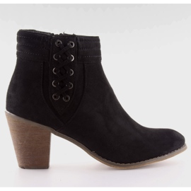 Antilop čizme na visoku petu 99-266 crne crna