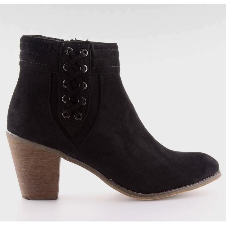 Antilop čizme na visoku petu 99-266 crne crno