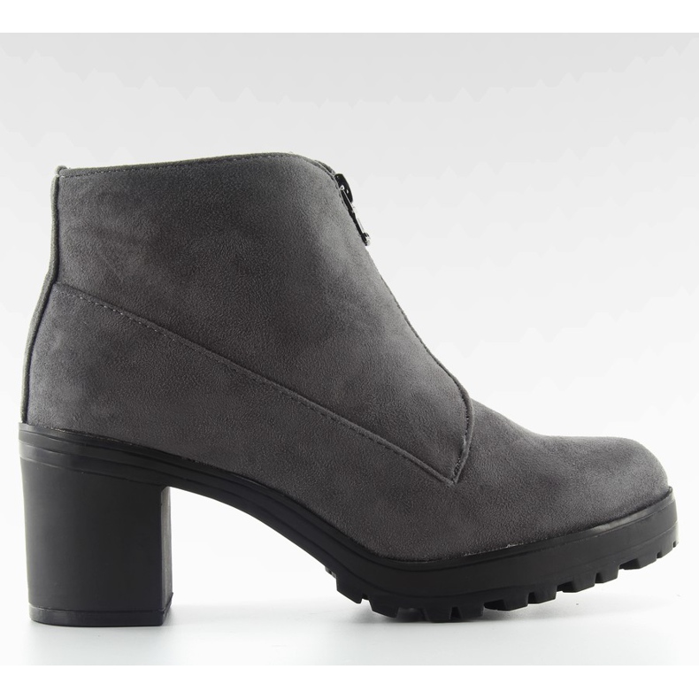 Sive antilop čizme na visoku petu 669-4 sive siva