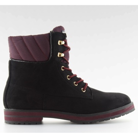 Crne antilop ženske čizme od drveta WD38 crne crna