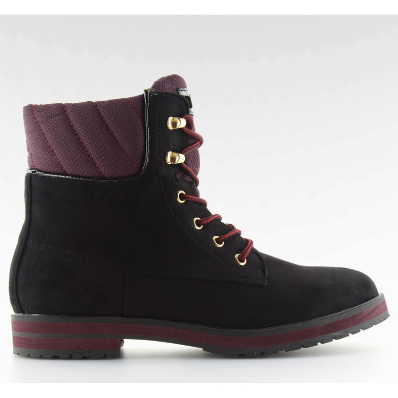 Crne antilop ženske čizme od drveta WD38 crne crno