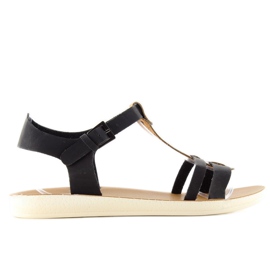 Sandale s metalnim remenom 760 - Ii Gat crna