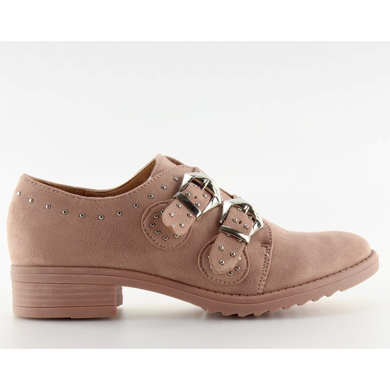 Ženski mokasini s ružičastim klinčićima FM217-34 Pink ružičasta