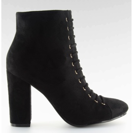 Crne crne antilop visoke potpetice crna