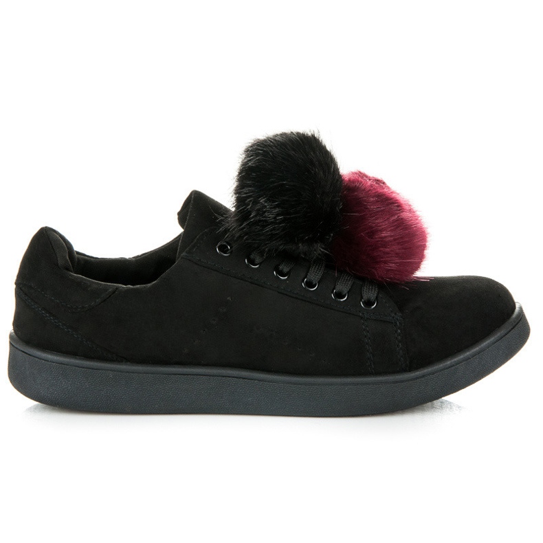 Vices New Collection Tenisice s odvojivim pomponima crno