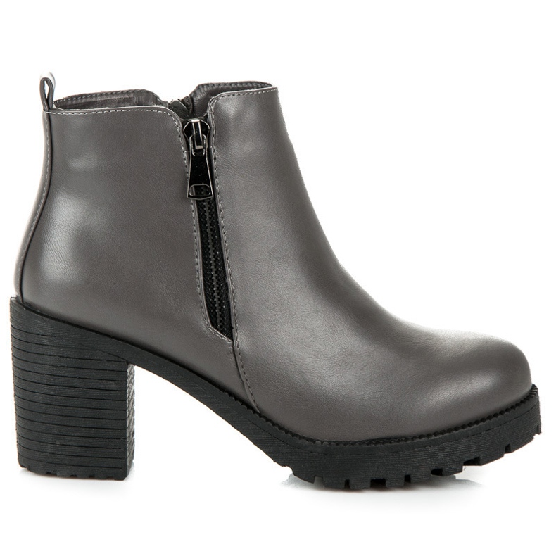 Vices New Collection Čizme s patentnim zatvaračem siva